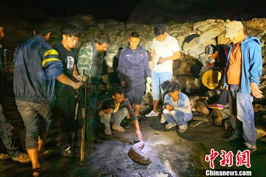 解救出来的中国大鲵。 小金县委宣传部供图