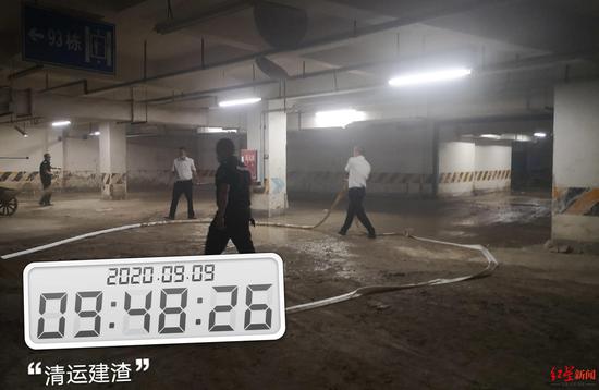 ▲物業(yè)提供的9月清運(yùn)建筑垃圾的照片