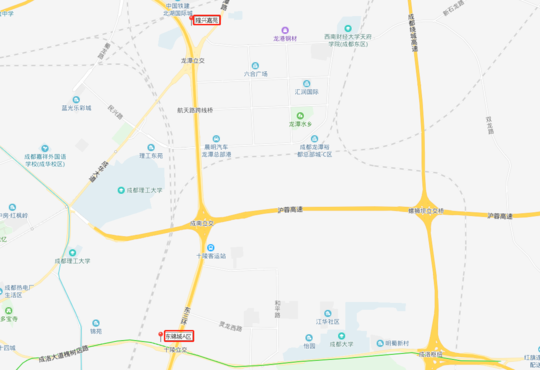 成华区房源位置示意图