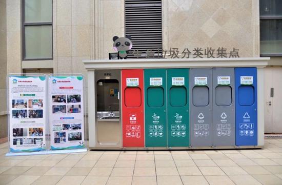 銀泰。泰悅灣生活垃圾分類收集點