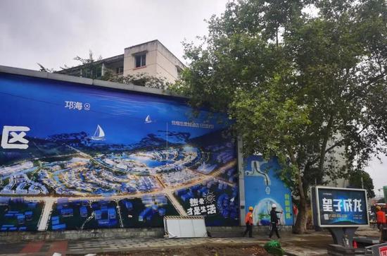 一环路牛王庙路口“微绿地”治理前
