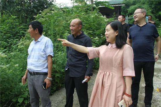 实地查看花椒产业和家禽大户养殖情况