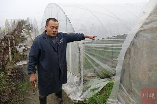 农户商绍伦回忆发现现场。杨尚威摄