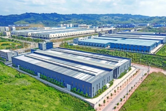 高竹新區廠房航拍(廣安市委宣傳部供圖)