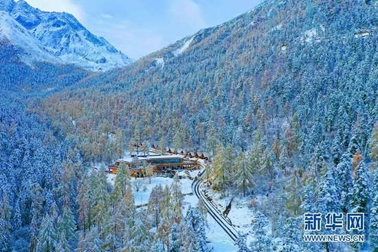 黑水县雪景