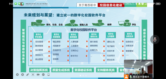 青苏职中副校长晋明杰主题分享