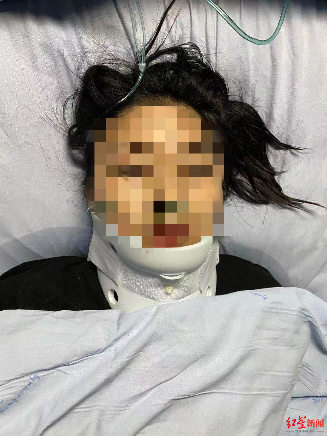 受傷的楊女士
