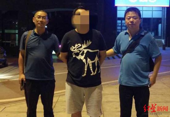 朱某被抓獲