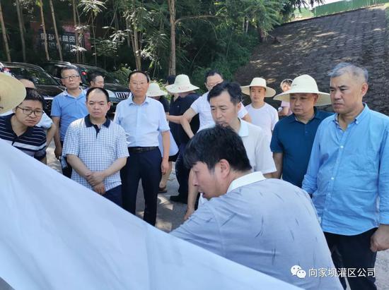專家組實地查勘了項目現場(向家壩灌區公司供圖)