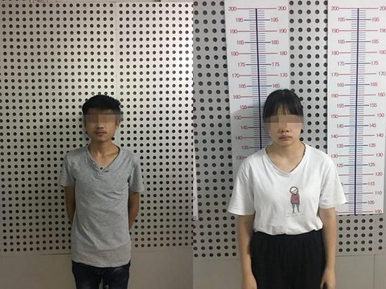 犯罪嫌疑人高某和张某 警方供图