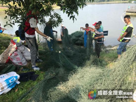 三百米长的渔网