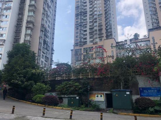 近日,小区环境已得到改善。周梦颖 摄