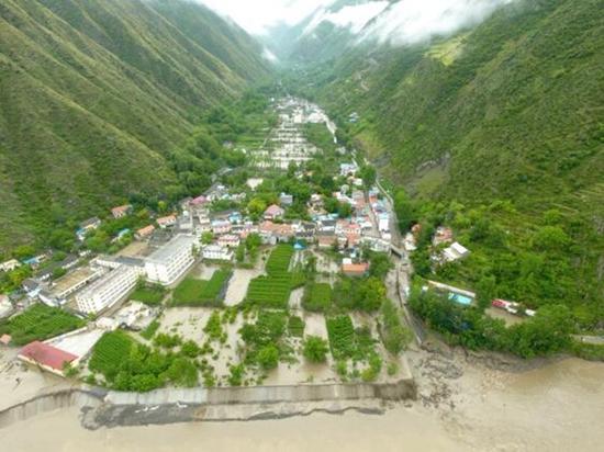 金川曾达乡(6月27日)发生山洪泥石流