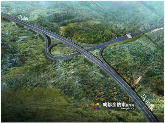 久马高速龙日坝互通效果图图片