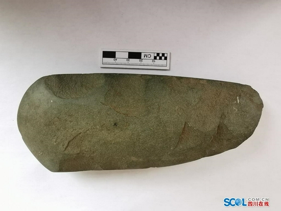 文廟遺址出土的新石器時代石斧