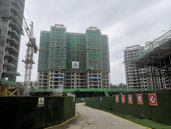 资阳市阳光十里江湾项目已经整治完毕,图为项目工地现场