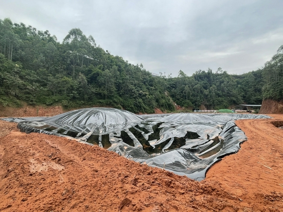 沼液池已全部覆膜處理
