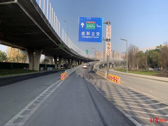成彭高架入城段工程A匝道節點