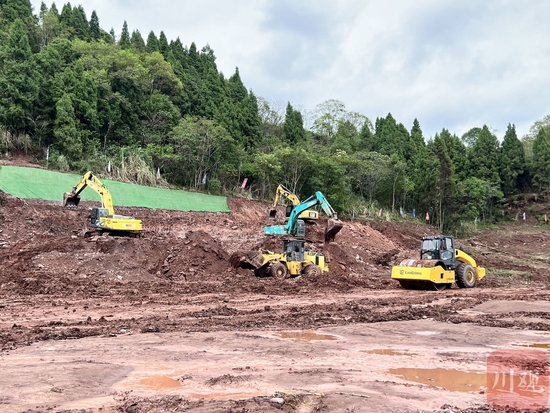 資銅高速TJ5標建設現場。四川省交通運輸廳供圖