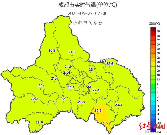 ↑图据成都市气象台