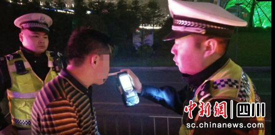 查获现场（大安交警 供图）