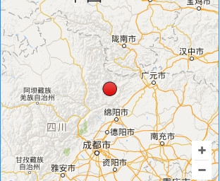 四川绵阳北川县发生3.0级地震 震源深度10公里