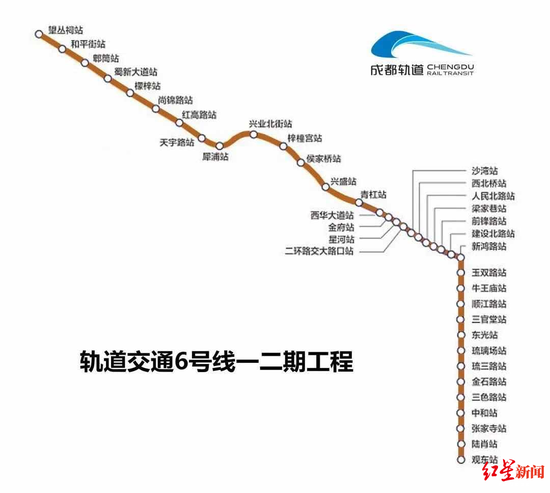 　6号线一二期线路图