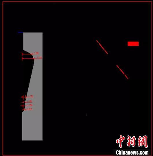 現(xiàn)場第二次勘查圖。(四川應急廳提供)