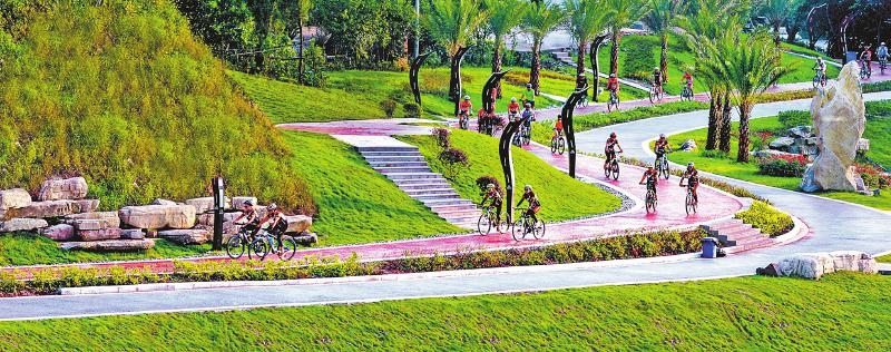广安协兴骑游道。 广安市委宣传部供图