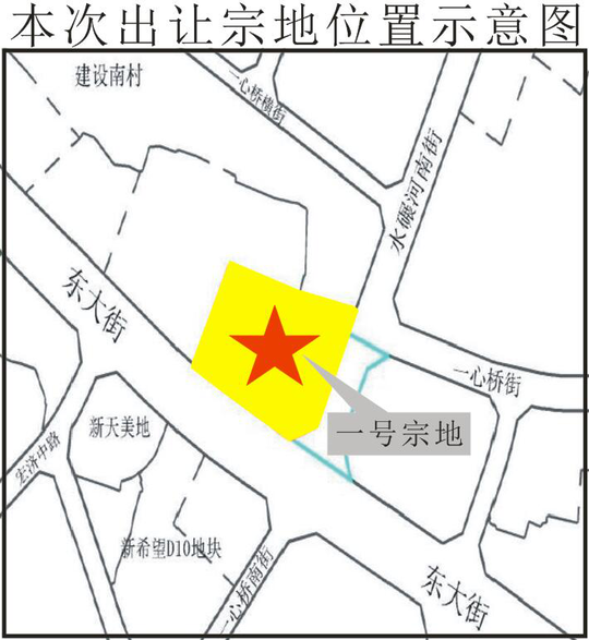 成都东大街又要建地标了 188米D10对面7000元/㎡起拍