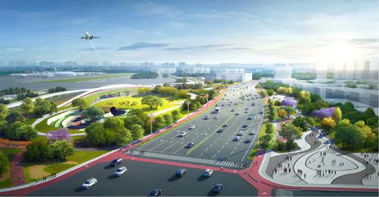 川藏路改造后效果图(双流区委宣传部提供)