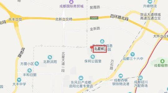 北星城位置示意图