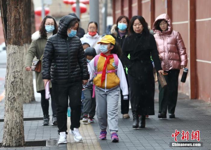 3月1日，北京迎来明显雨雪和降温天气。 中新社记者 易海菲 摄