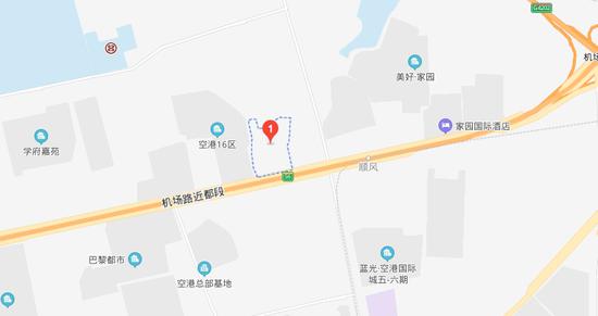 張女士居住小區的地理位置圖