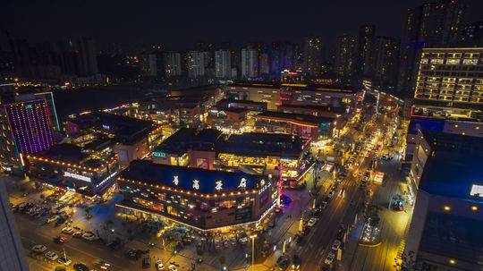 自贡华商国际城的夜间经济
