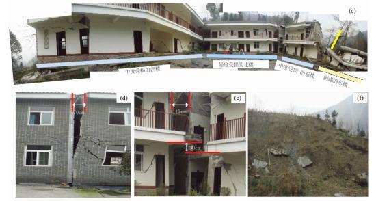 汶川地震时地震断层破裂对不同距离建筑物的破坏