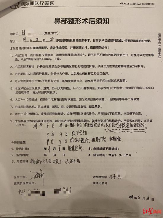 消費者在醫美機構做手術的術后須知