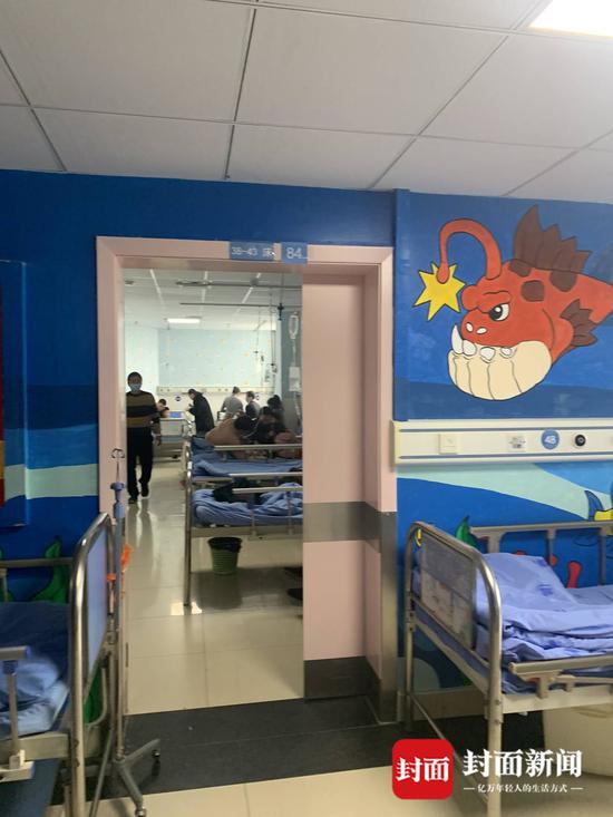 自贡市四医院儿科病房部分儿童在住院治疗