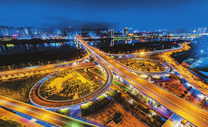 南充城市夜景