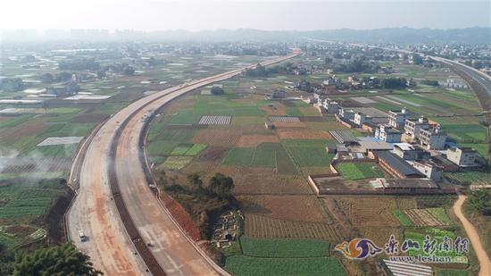 航拍省道308線改線工程