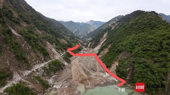 水文應(yīng)急監(jiān)測隊(duì)進(jìn)入測流區(qū)域的路線
