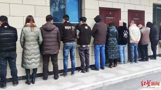 ↑涉賭人員被抓獲