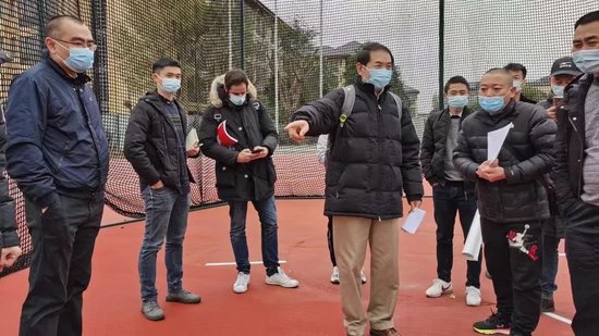 国际大体联专家考察比赛场地建设情况