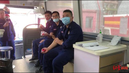 消防隊員獻血