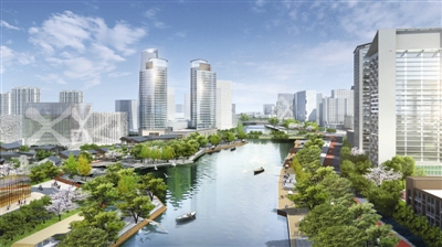 南河临江路段效果图