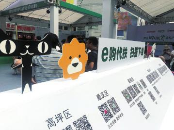 现场各大网络平台入驻“e购代扶”。