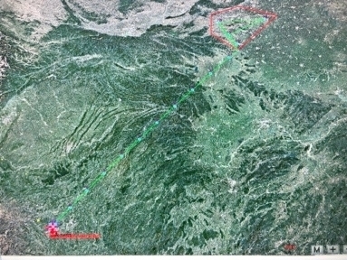 贵州安顺至河南郑州航线图