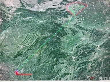 貴州安順至河南鄭州航線圖