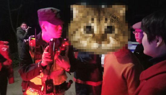 违法嫌疑人被民警挡获(富顺警方 供图)