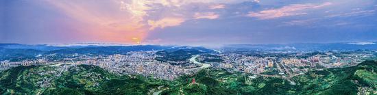 達州城市全景